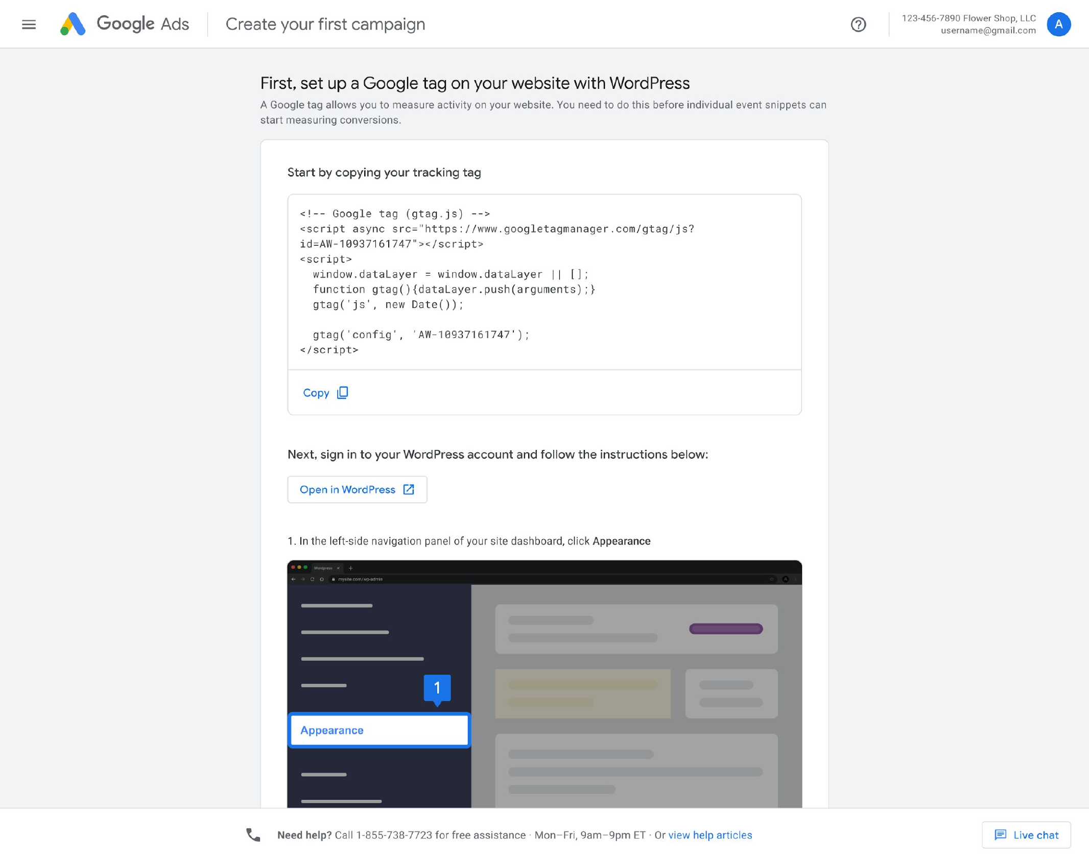 Google Ads — Set up the Google tag (3)