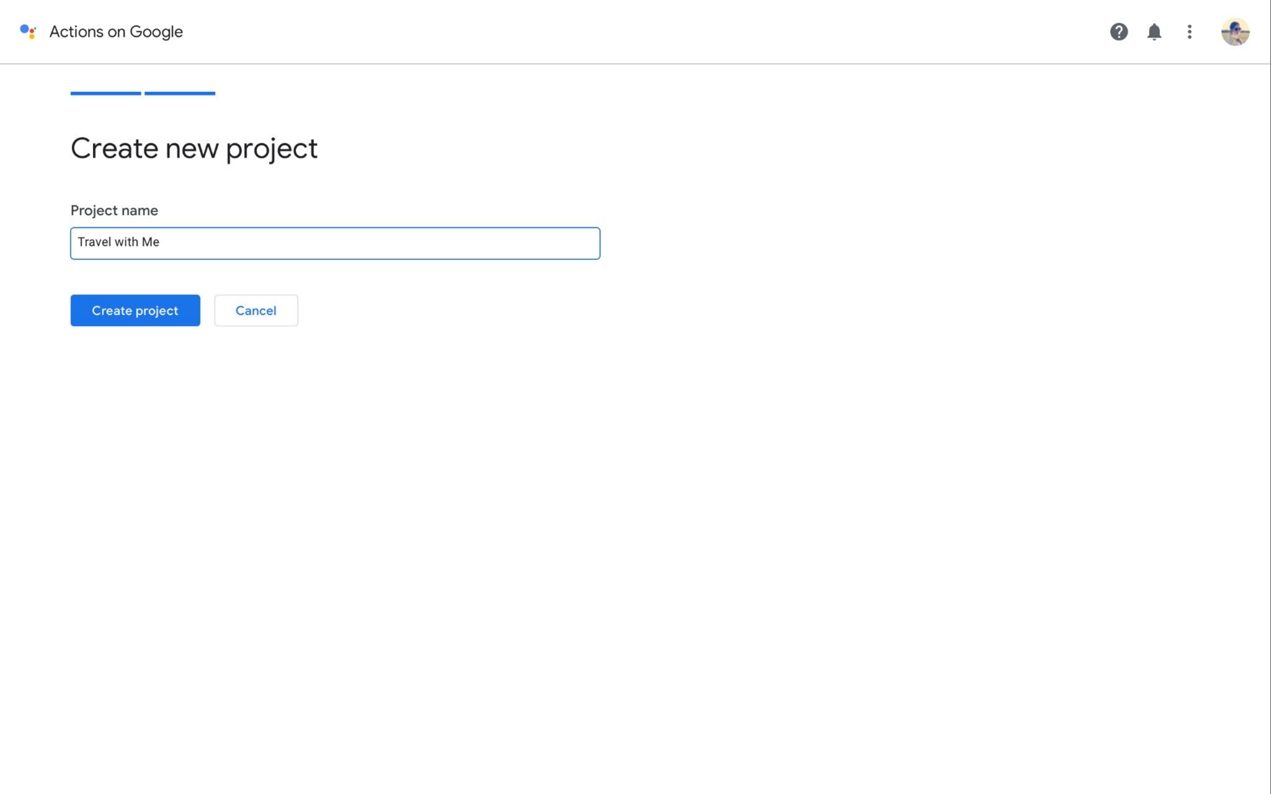 Google Assistant — Actions Developer Console (3)