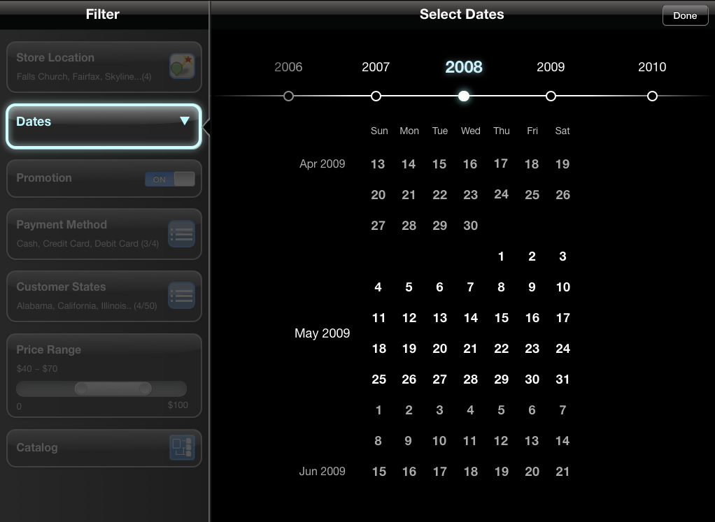 MicroStrategy Visual Insights — App redesign for iOS 7 (1)
